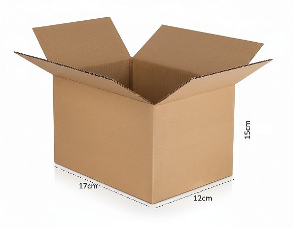 CAIXA DE PAPELÃO 17x12x15cm PARA PEQUENOS ENVIOS