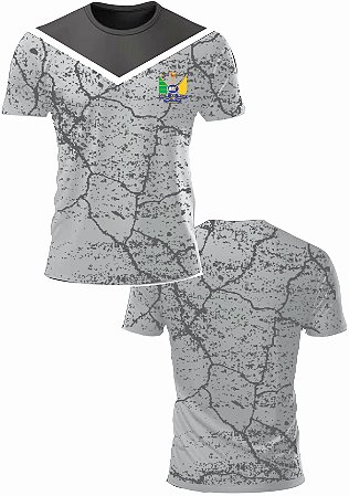 CAMISETA ESCOLA - EE RANDOLFO - CINZA C/ PRETO