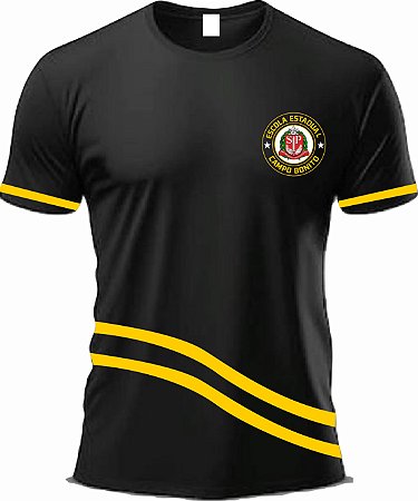 CAMISETA ESCOLA ESTADUAL CAMPO BONITO - PRETA