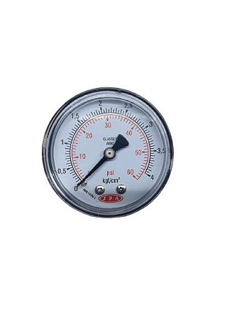 MANÔMETRO ANGULAR 41MM ESCALA 60PSI X 4KGF