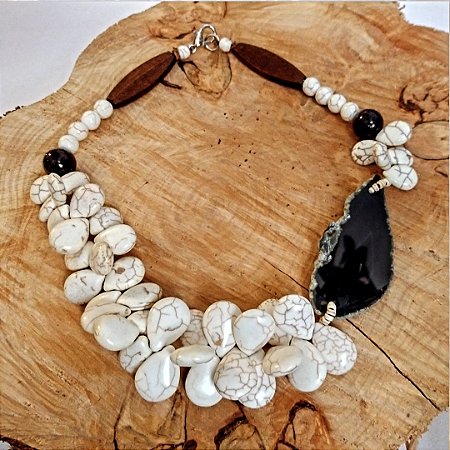 Colar Ágata Marinho