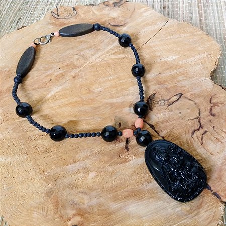 Colar Ágata Namastê