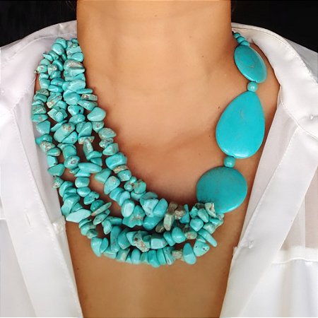 Colar Turquesas