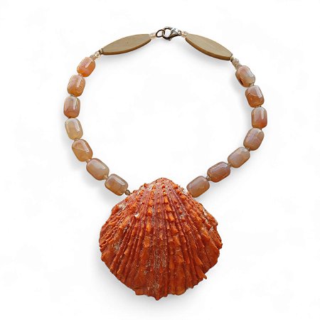 Colar concha natural