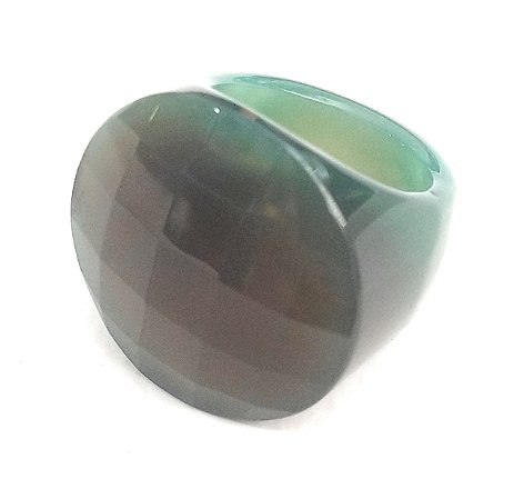 Anel redondo ágata