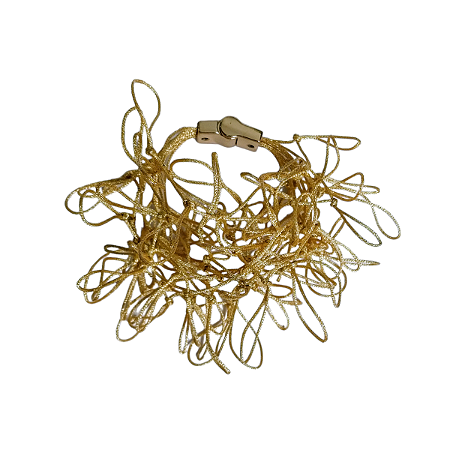 Pulseira fios dourados