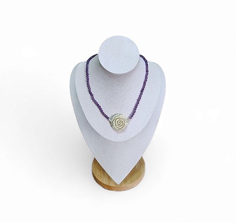 Colar Flor Ametista