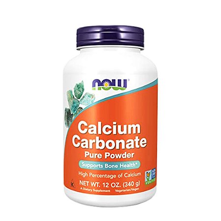 Carbonato de Cálcio em Pó - 340g - Now