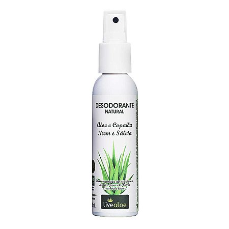 Desodorante Natural Aloe e Copaíba - 120ml - Livealoe
