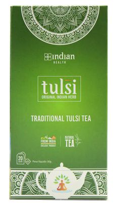 Chá Tulsi Tradicional - 20 sachês - Indian Health
