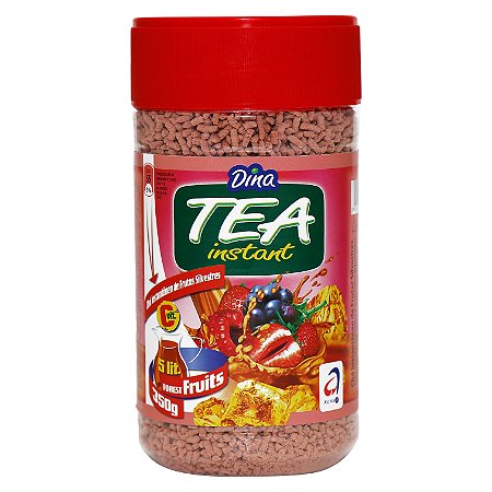 Chá Instantâneo - 350g - Frutas Vermelhas - Dina Tea