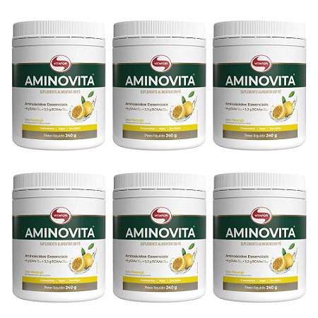 Kit 6x Aminovita 240g Maracujá Vitafor