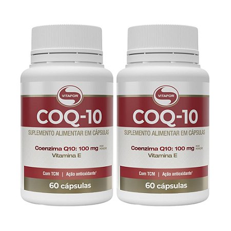 Kit 2x Coenzima Q10 100mg 60 caps. Vitafor