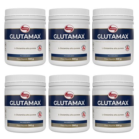 Kit 6x Glutamina Glutamax 300g Vitafor