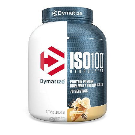 Whey Protein Isolado Iso100 2,27kg Baunilha Dymatize