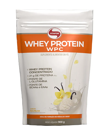 Whey Protein WPC Pouch 900g Baunilha Vitafor