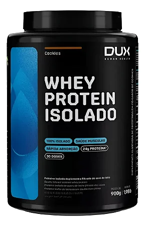 Whey Protein Isolado 900g Sabor Cookies DUX