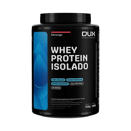Whey Protein Isolado 900g Sabor Morango DUX