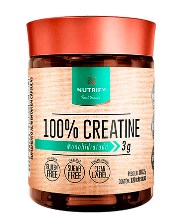 Creatina 100% Monohidratada 120 caps Nutrify