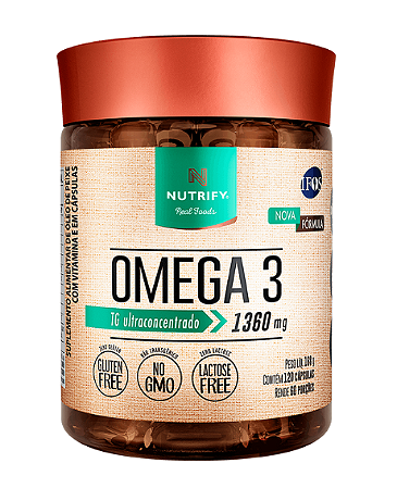 Omega 3 840mg EPA 521mg DHA IFOS 120 caps Nutrify