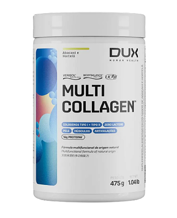 Multi Collagen 475g Sabor Abacaxi com Hortela DUX