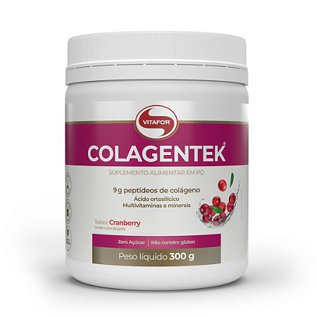 Colagentek Colágeno 300g Cranberry Vitafor