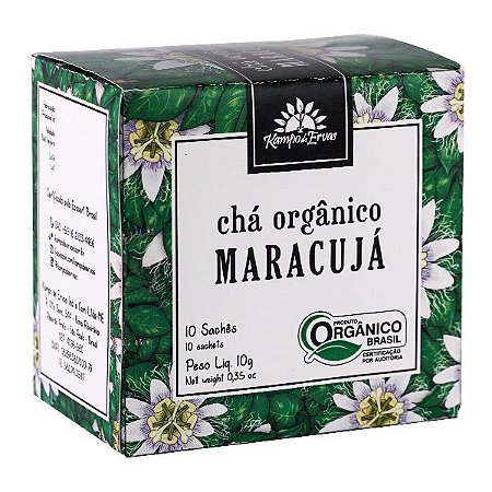 Chá de Maracujá Orgânico - 10 sachês - Kampo de Ervas