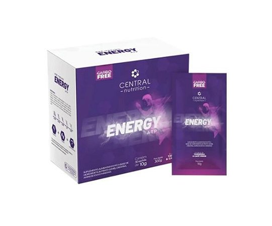 Energy ATP Sabor Tangerina 30 sachês 10g Central Nutrition