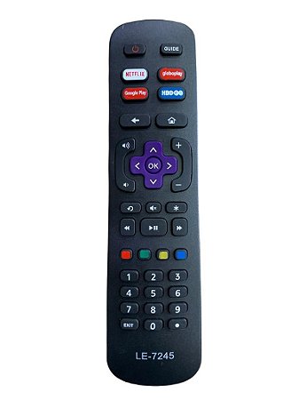 Controle Aoc Roku Tv Rc39j-101039j0005 com Netflix, Globoplay, HBO, Google Play