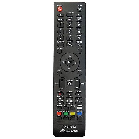 CONTROLE REMOTO RECEPTOR AUDISAT C1 A1 A3 A5 LE-7082
