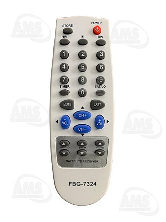 Controle Remoto Receptor Parabólica VISIONTEC VT 1000 S300 5002000