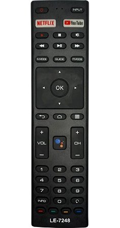 Controle Remoto JVC Smart Tv 4k - Botão Netflix Youtube LE-7248