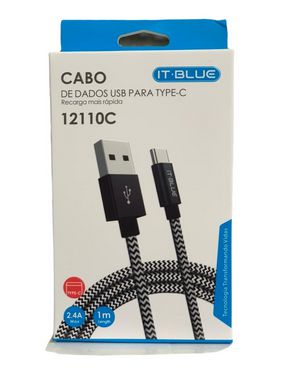Cabo USB Carga Rápida It-blue