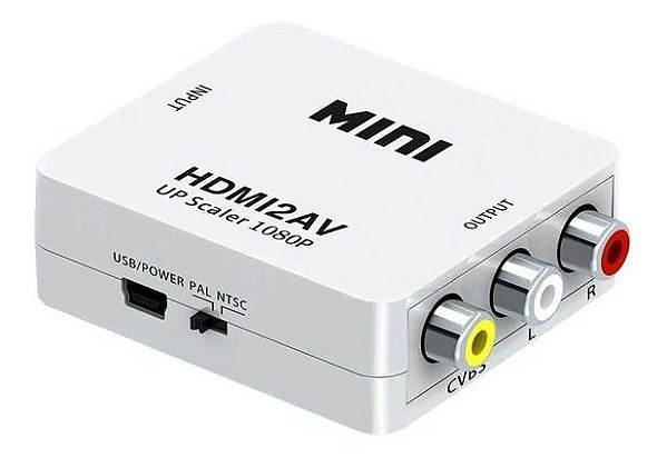 Conversor Adaptador Video Composto HDMI P/ AV RCA