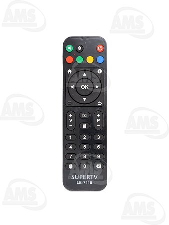 Controle Remoto para SuperTv Black X LE-7118