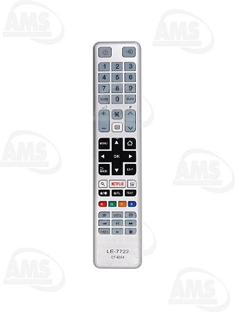 Controle Remoto TV Toshiba CT-8054 com Netflix
