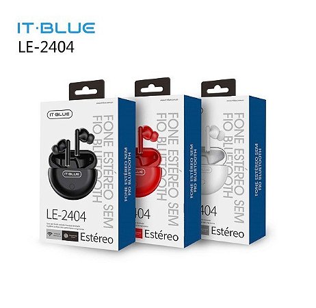 Fone Sem Fio Bluetooth 5.0 Estério It Blue LE-2404