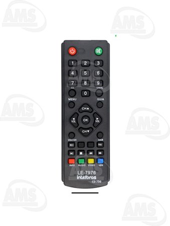Controle Remoto Receptor Tv Digital Intelbras Cd700 LE-7976