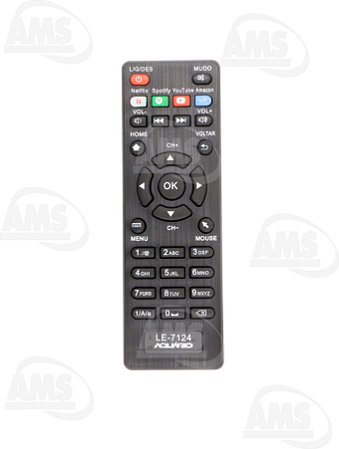 Controle Remoto TV Aquário Stv2000 LE-7124