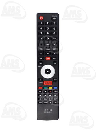 Controle Remoto para Tv Hisense Netflix EN 33911hs LE-7119