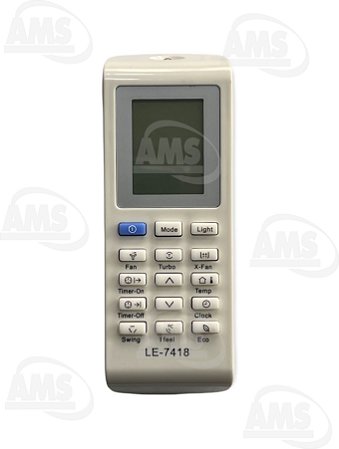 Controle Compatível Com Ar Split Electrolux Inverter Ecoturb LE-7418