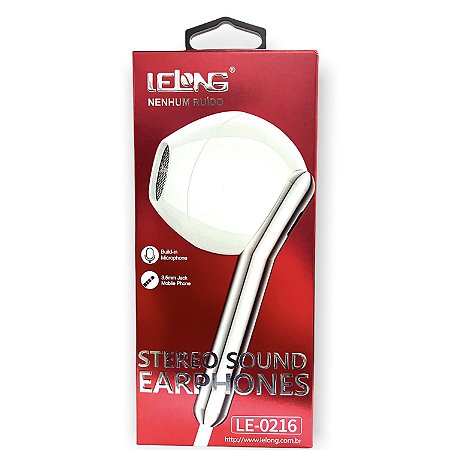 Fone De Ouvido Com Microfone Stereo Bass LE-0216