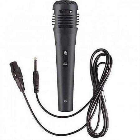 Microfone Dinâmico Chave On Off