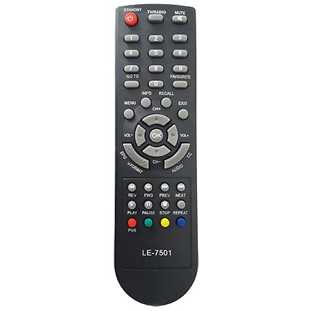 Controle Remoto para Conversor Digital Aquário DTV-8000