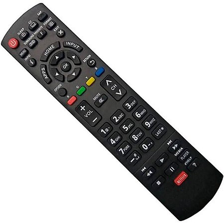 Controle remoto para tv panasonic smart netflix apps home help LE-7513