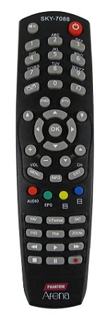 Controle Remoto para Receptor PHANTOM SKY-7088 / FBG-7088 / RBR-7121