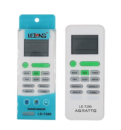 Controle Ar Agratto ECS9FR4 ECS12FR4 ECS18FR4 ECST18FR LE-7289