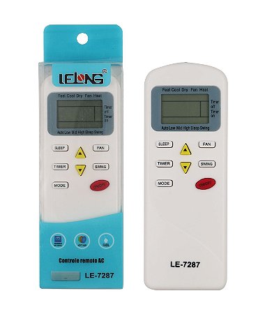 Controle Remoto Para Ar Condicionado Elgin LE-7287
