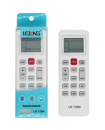Controle Remoto Para Ar Condicionado Philco Ph24000qfm5 LE-7294
