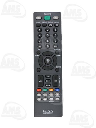 Controle Remoto Tv LG Lcd Monitor 42lm3400 42Cs60 32ls3400 LE-7272